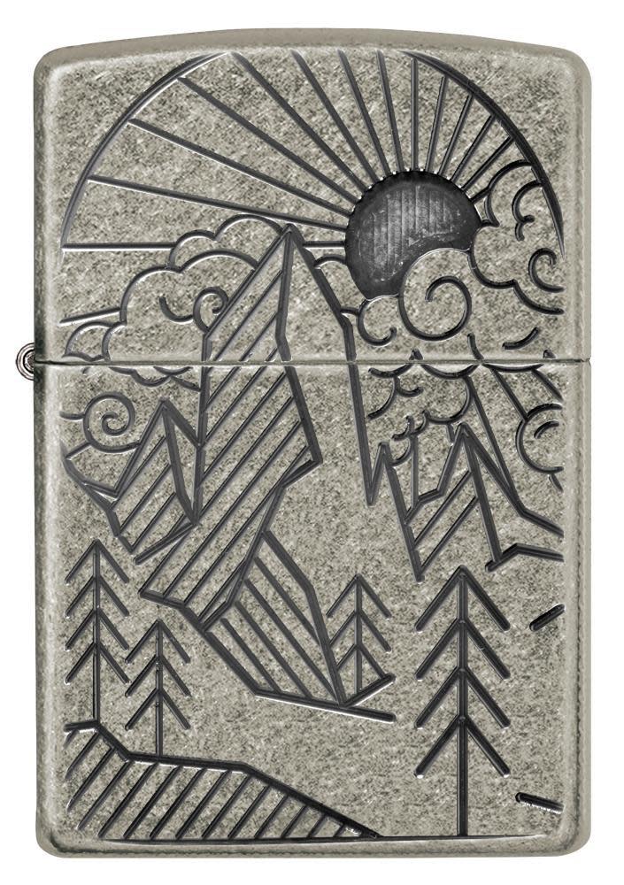 Armor® Antique Silver Mountain Design