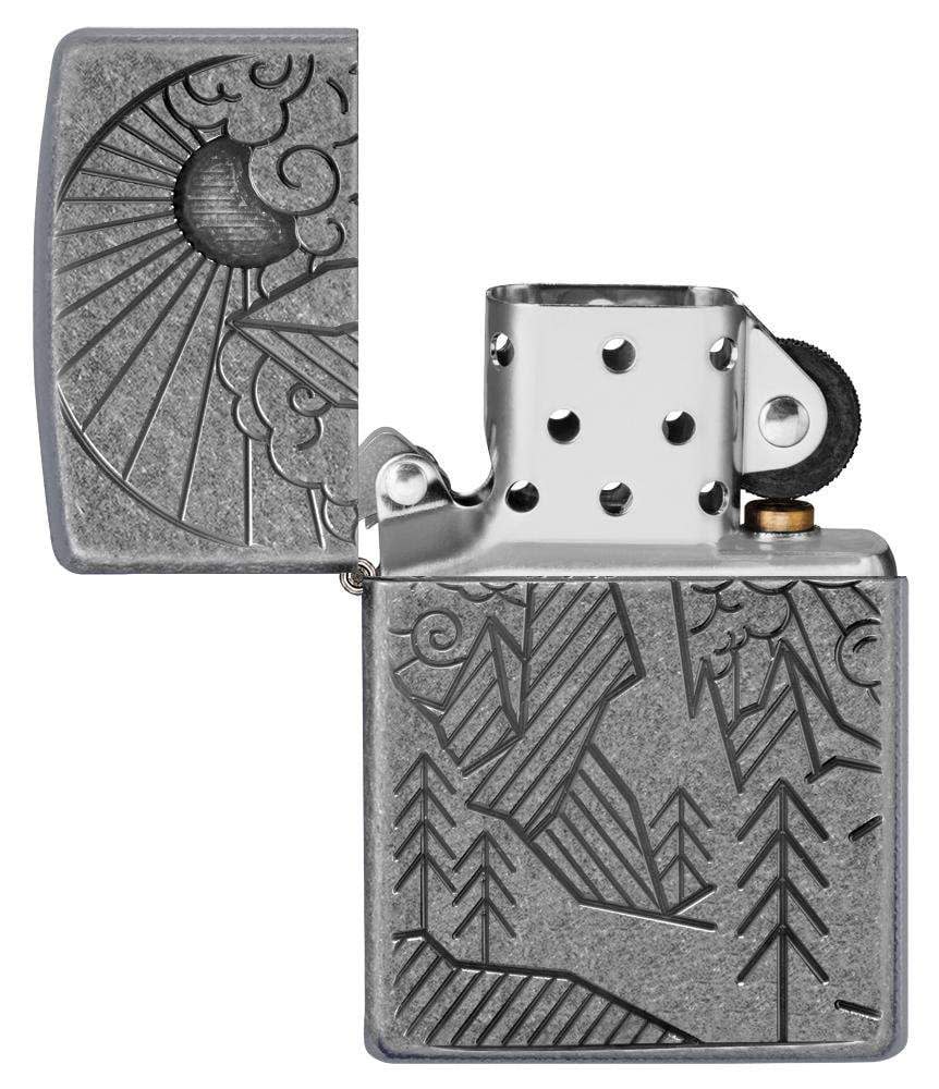 Armor® Antique Silver Mountain Design