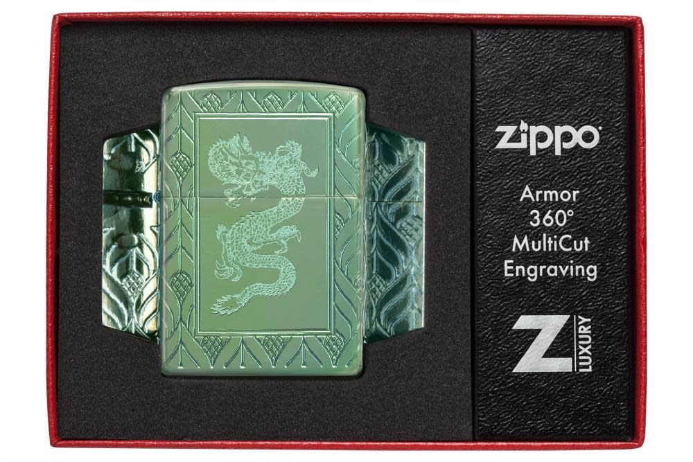 Armor® High Polish Green Elegant Dragon