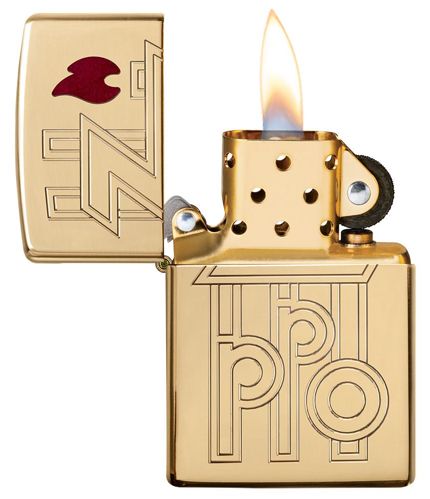 Armor® High Polished Brass Abstract Logo