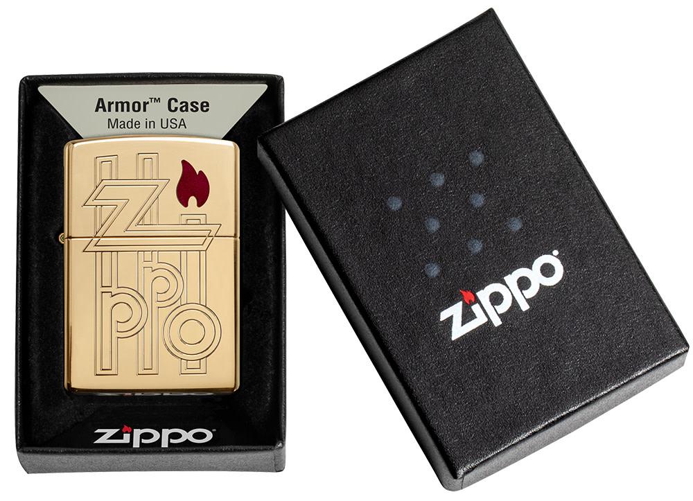 Armor® High Polished Brass Abstract Logo