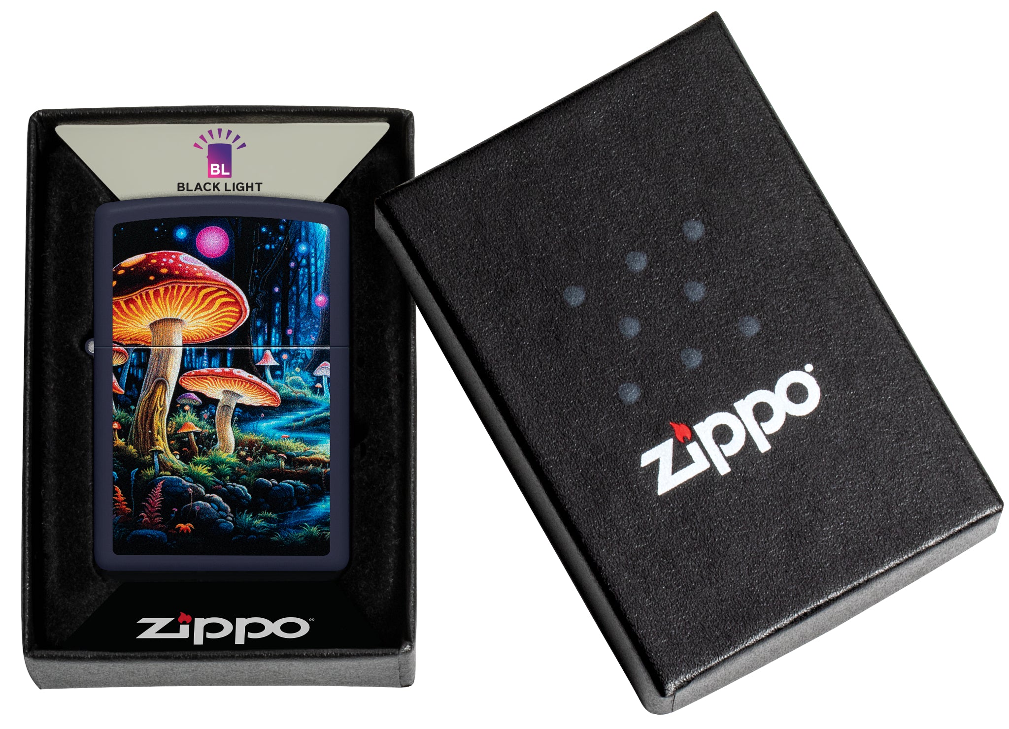 Black Light Mushroom Design