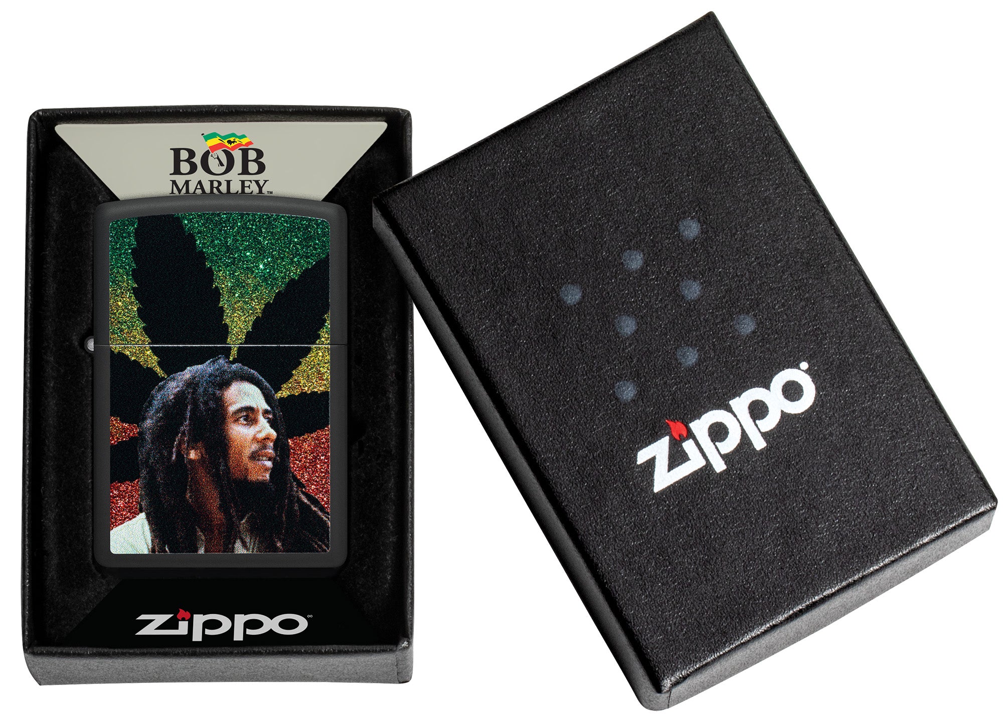 Bob Marley Leaf Silhouette Design