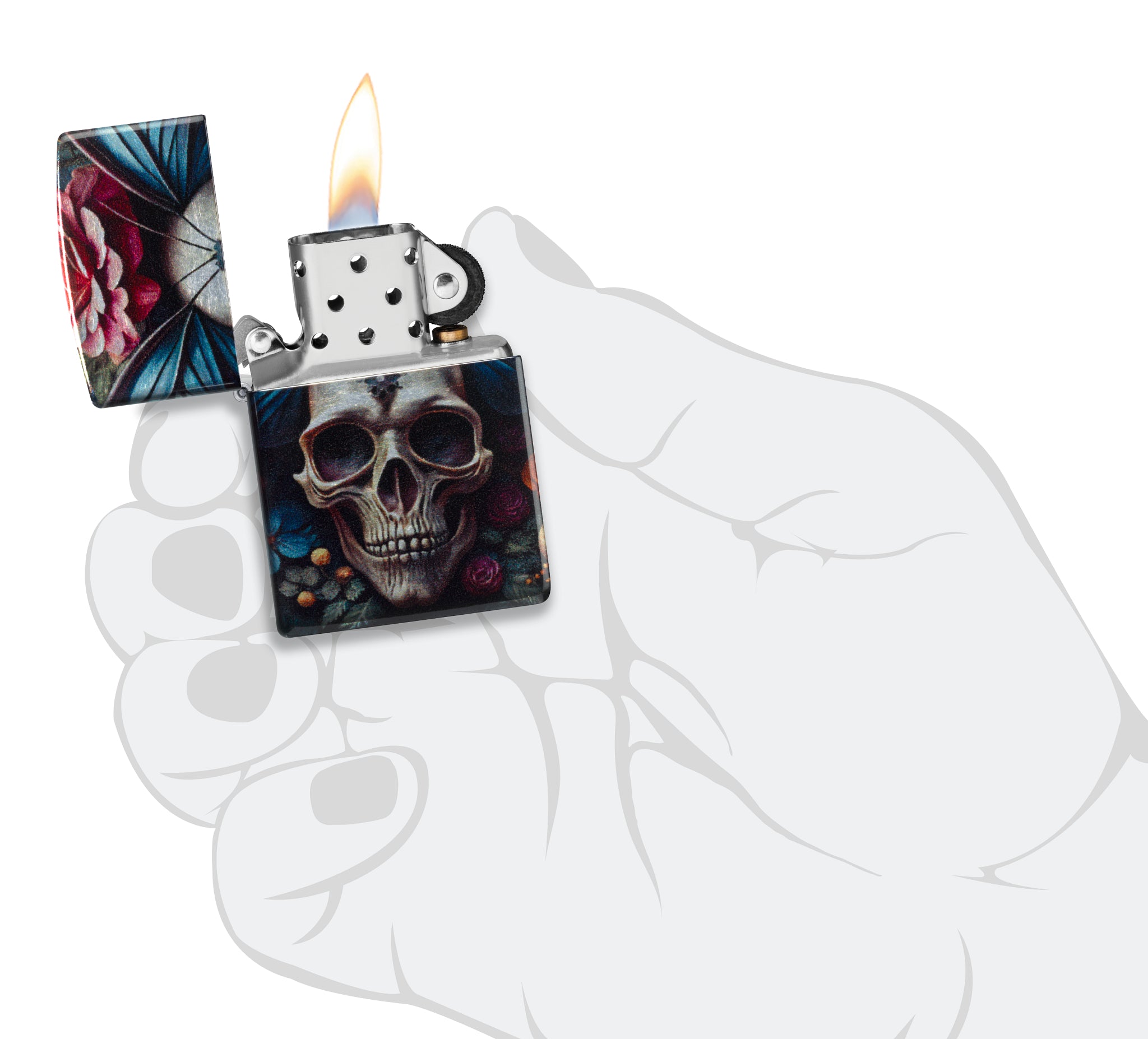 Butterfly Skull Design