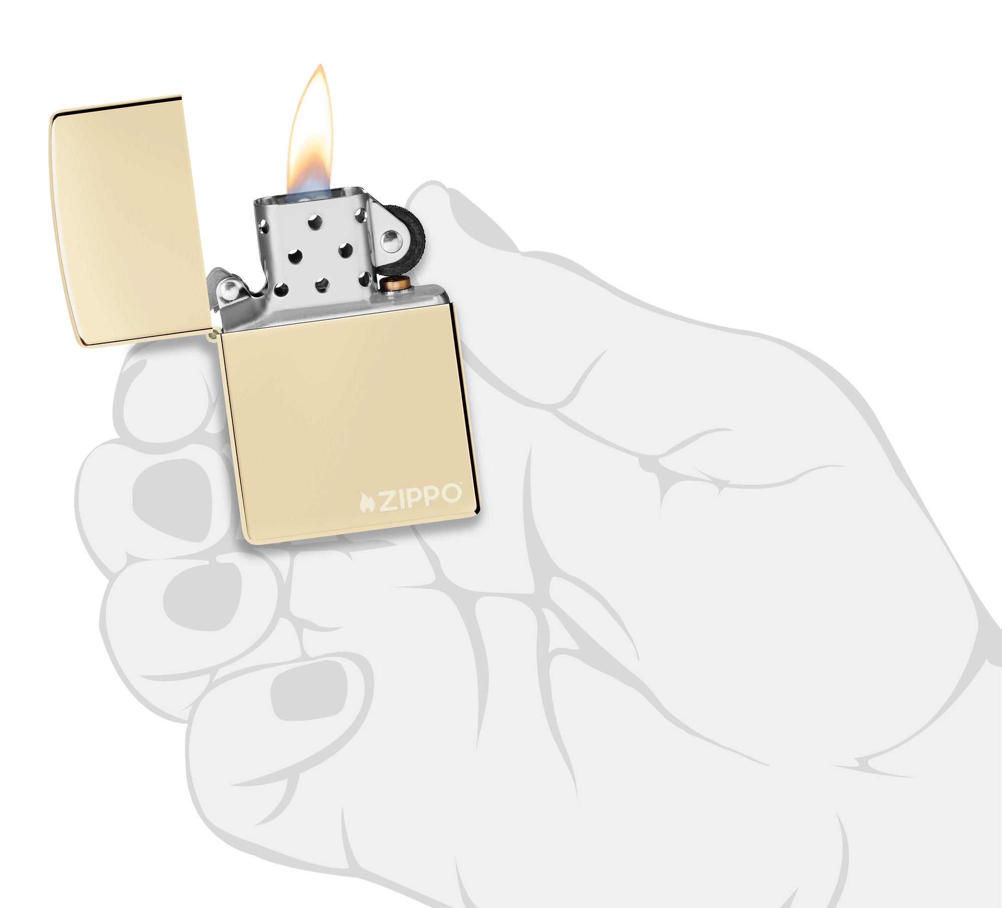 Classic Champagne Zippo Logo