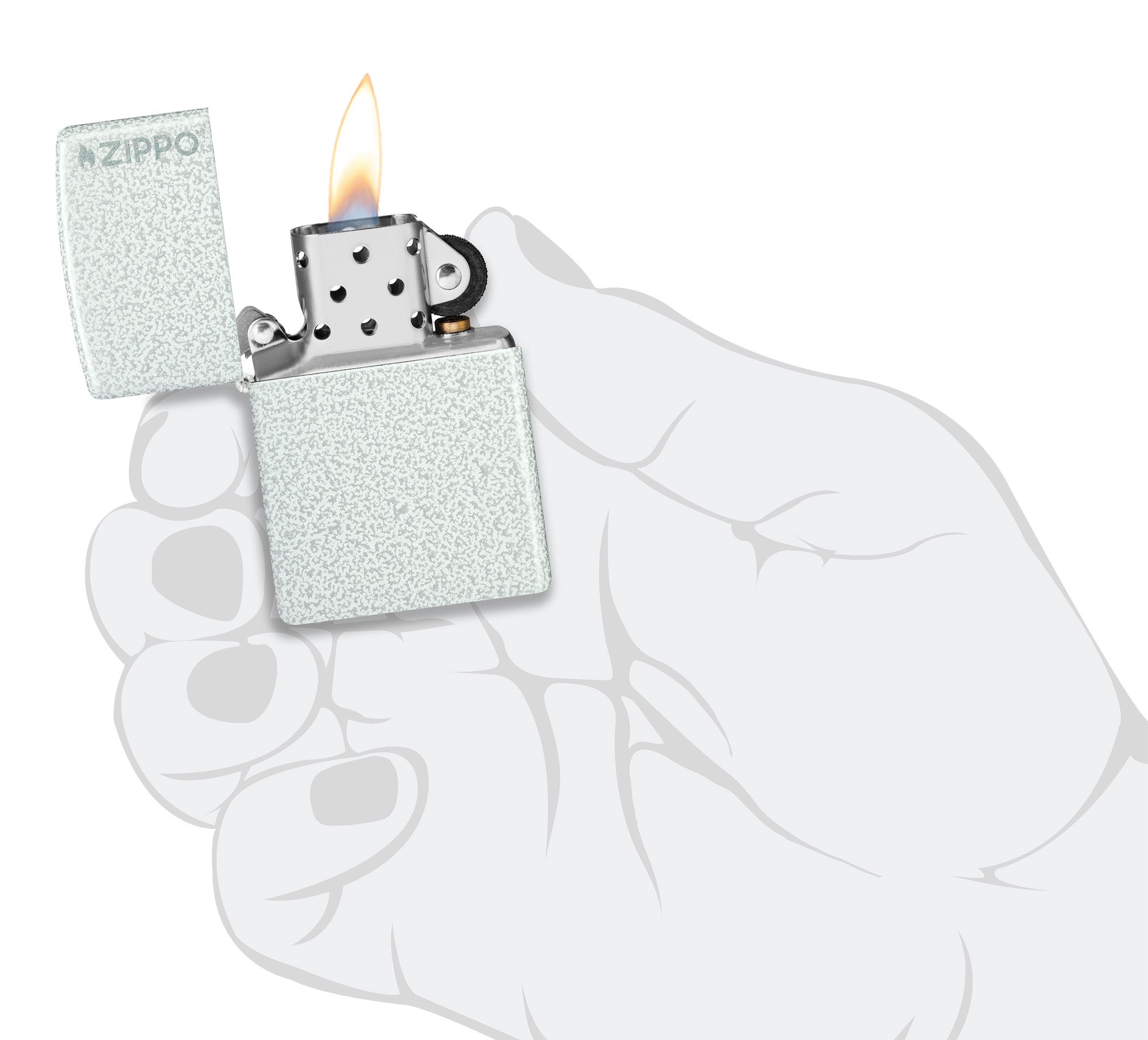 Classic Glacier Zippo Logo