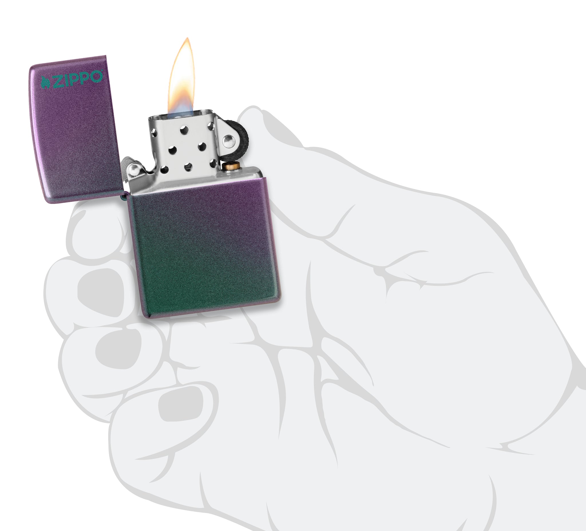 Classic Iridescent Zippo Logo