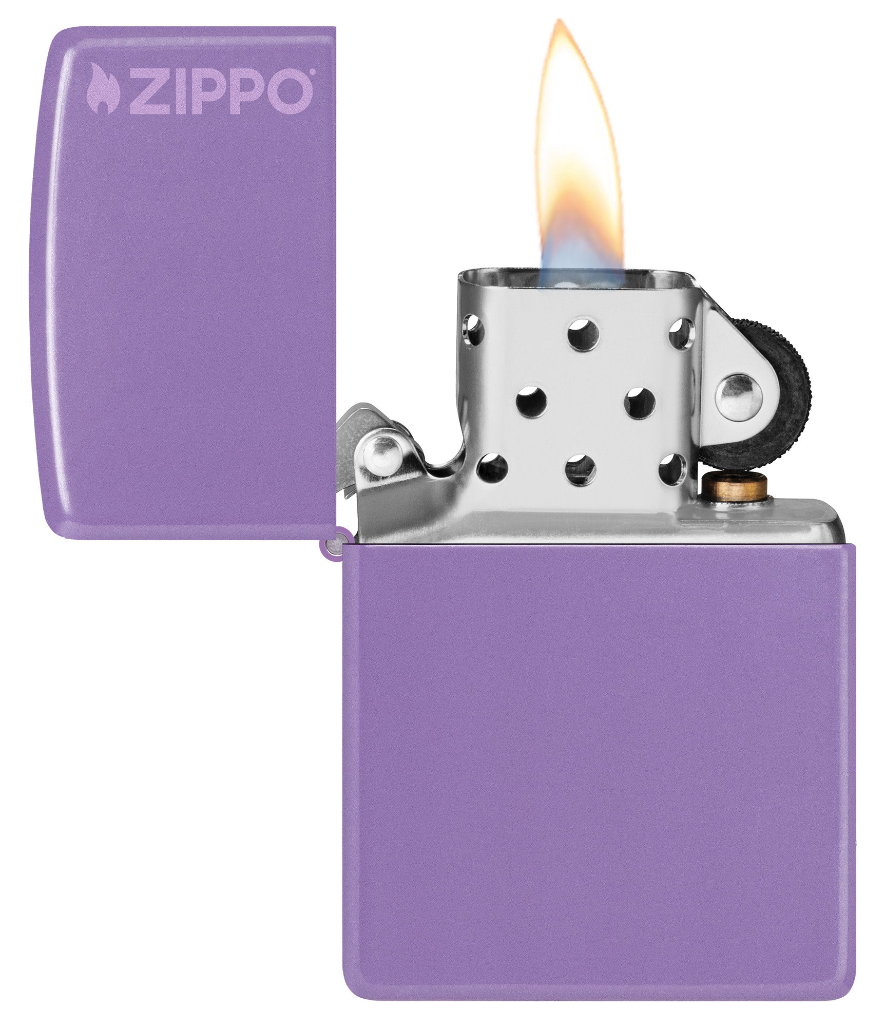 Classic Smoky Lavender Zippo Logo