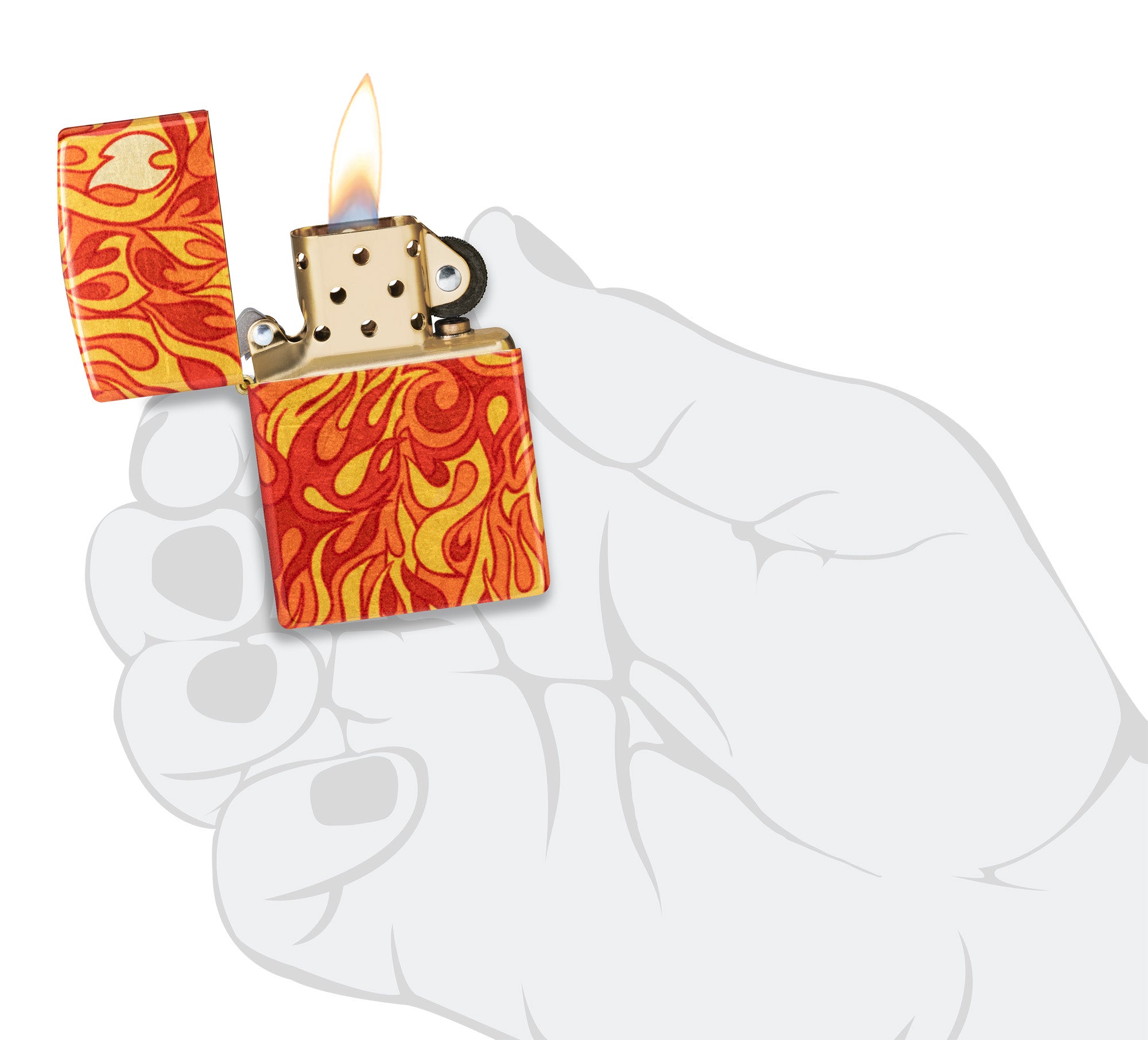 Fire Zippo Design