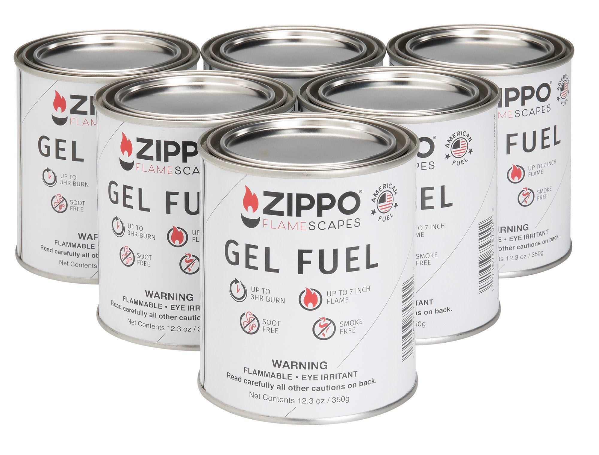 Zippo FlameScapes® Gel Fuel 350g (6 pack, XL)