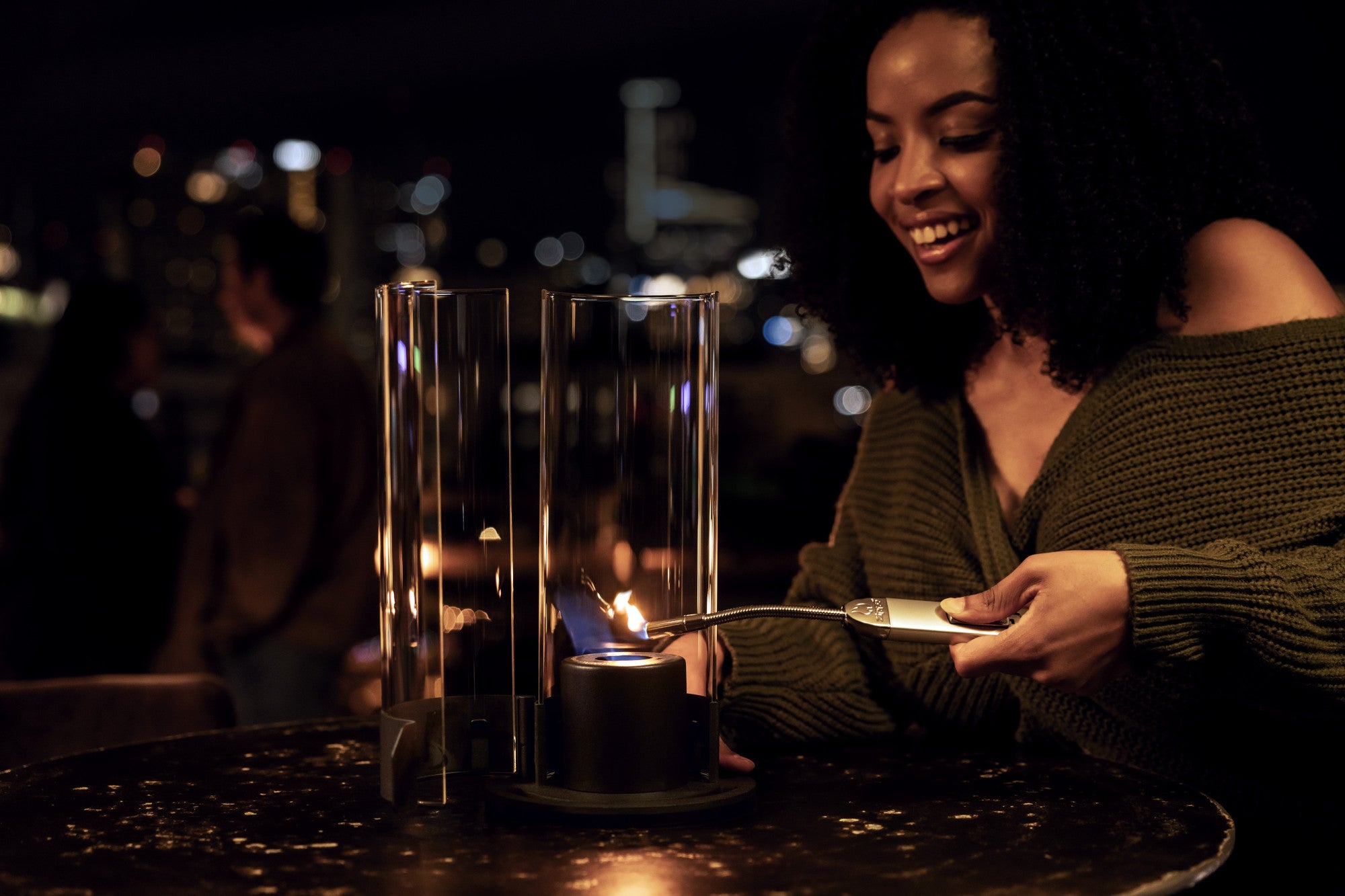 FlameScapes® Spiral Fire Feature with Fuel