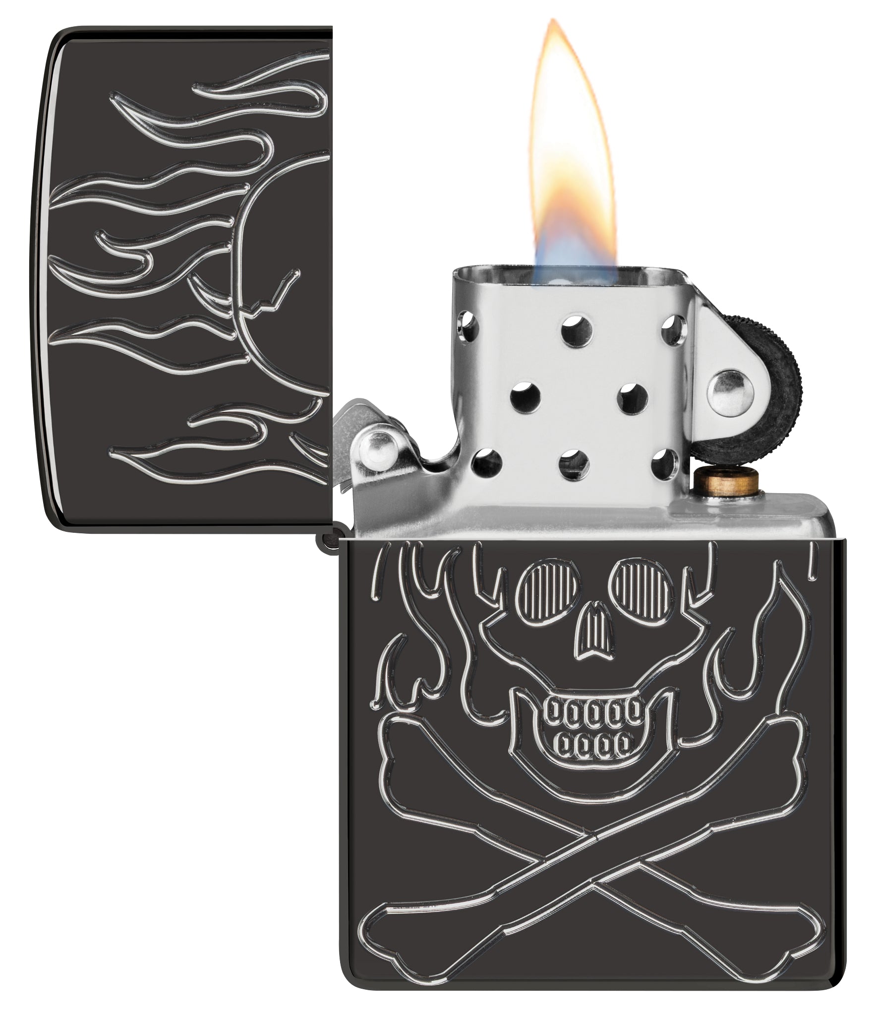 Flaming Skull Design
