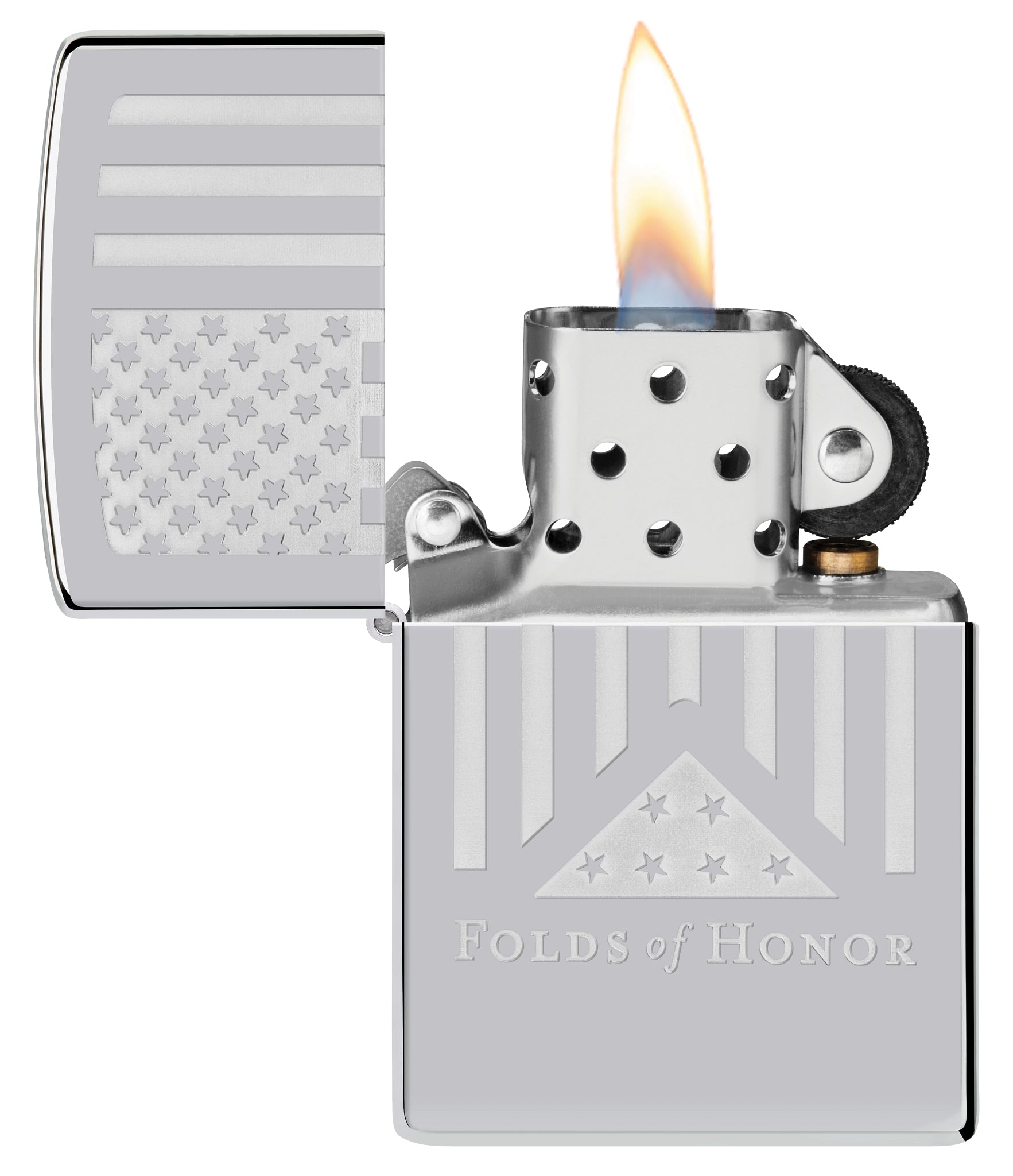Folds of Honor Etched Flag Design
