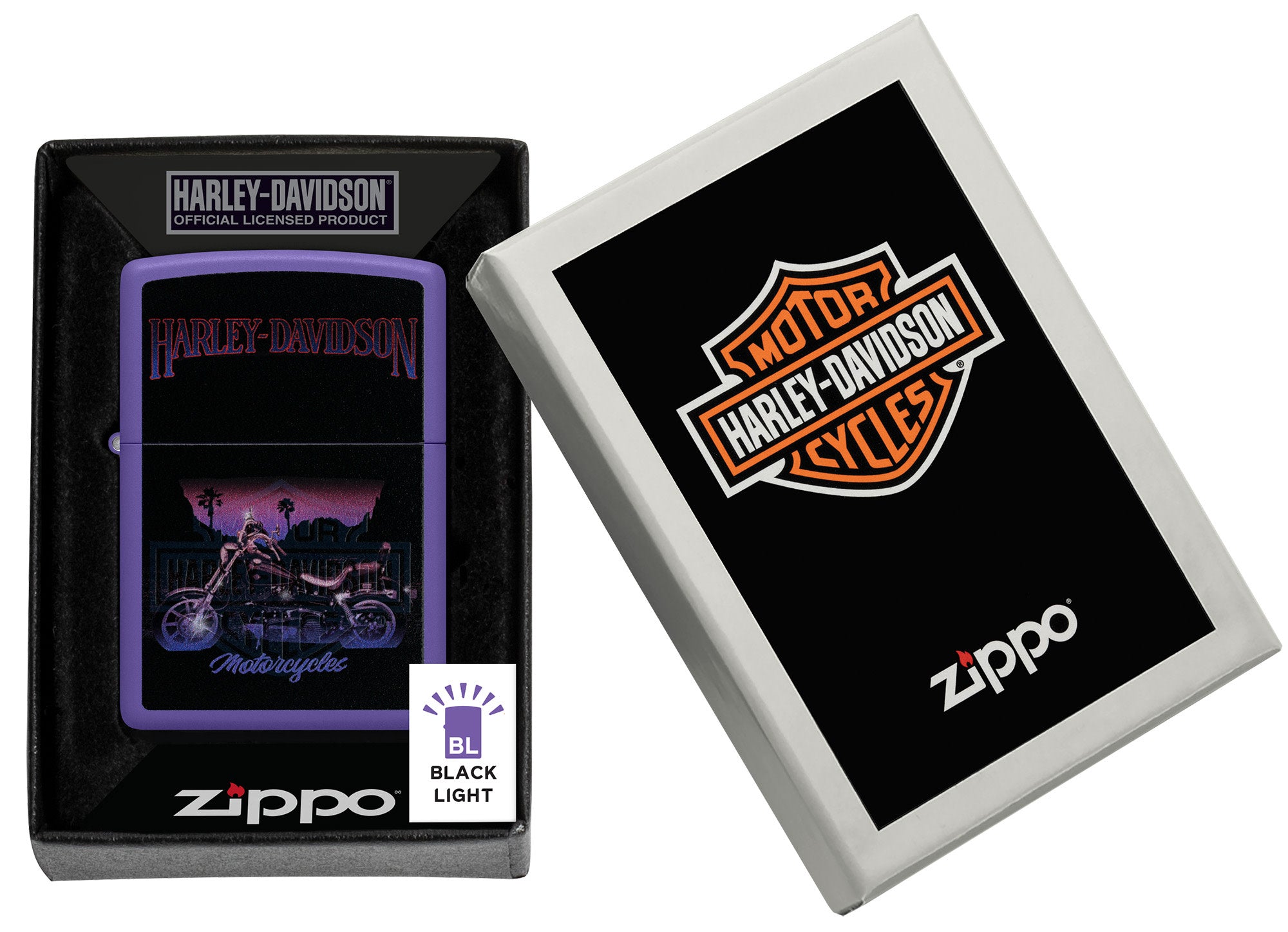 Harley-Davidson® Black Light Motorcycle Design