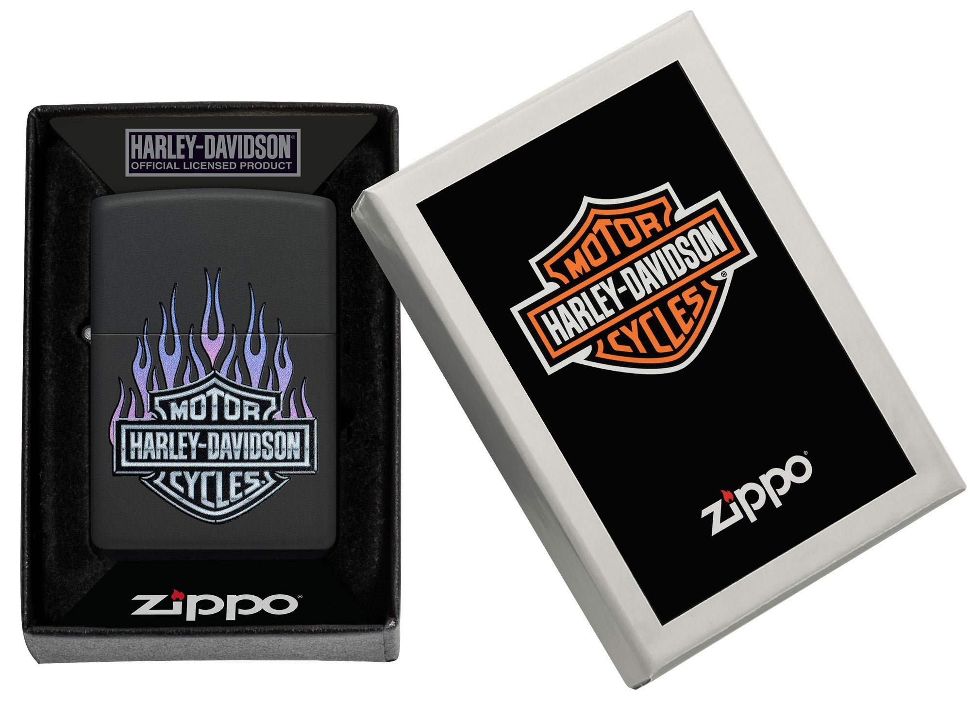 Harley-Davidson® Purple Flames Design