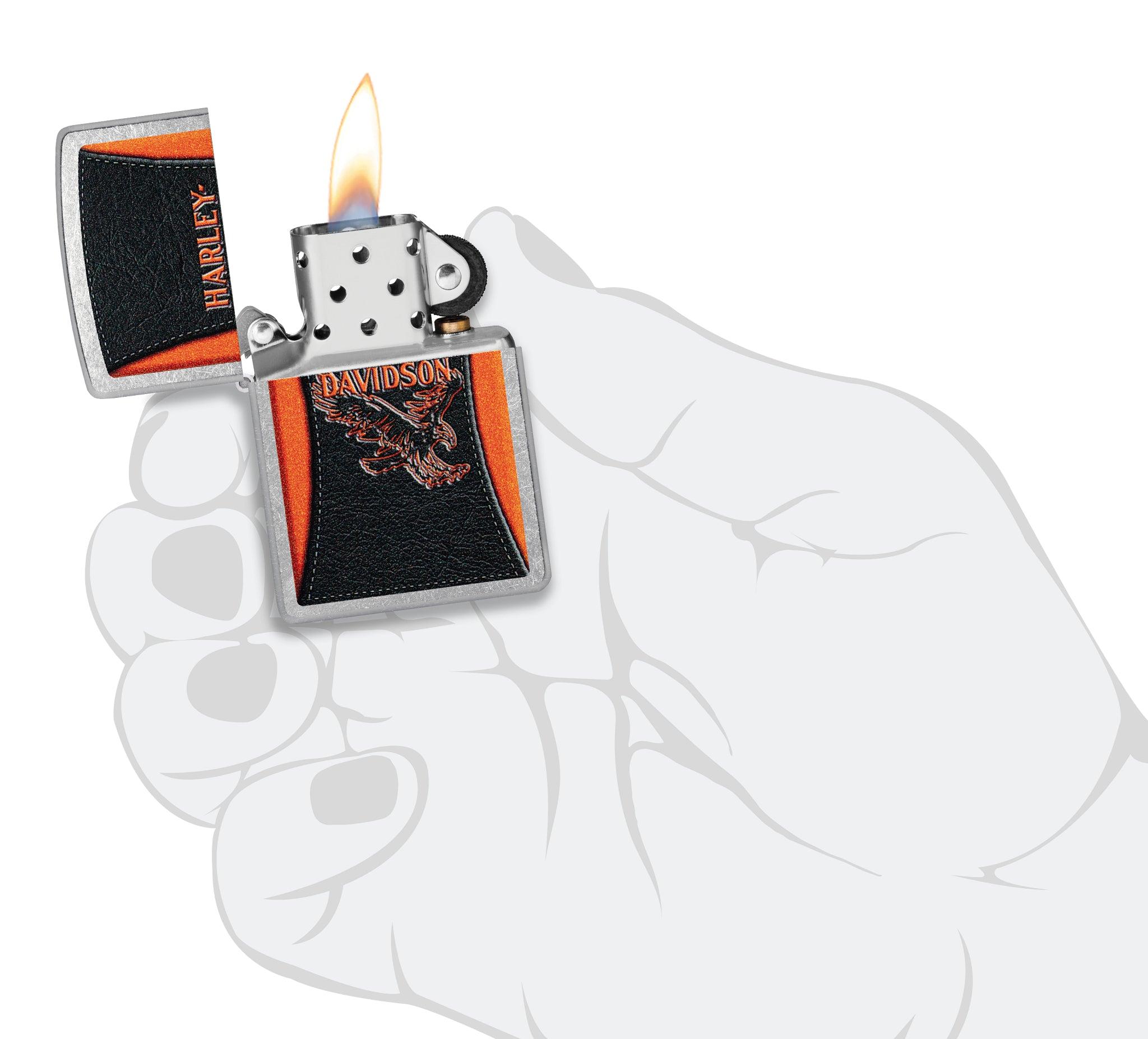 Harley-Davidson® Leathered Eagle Design