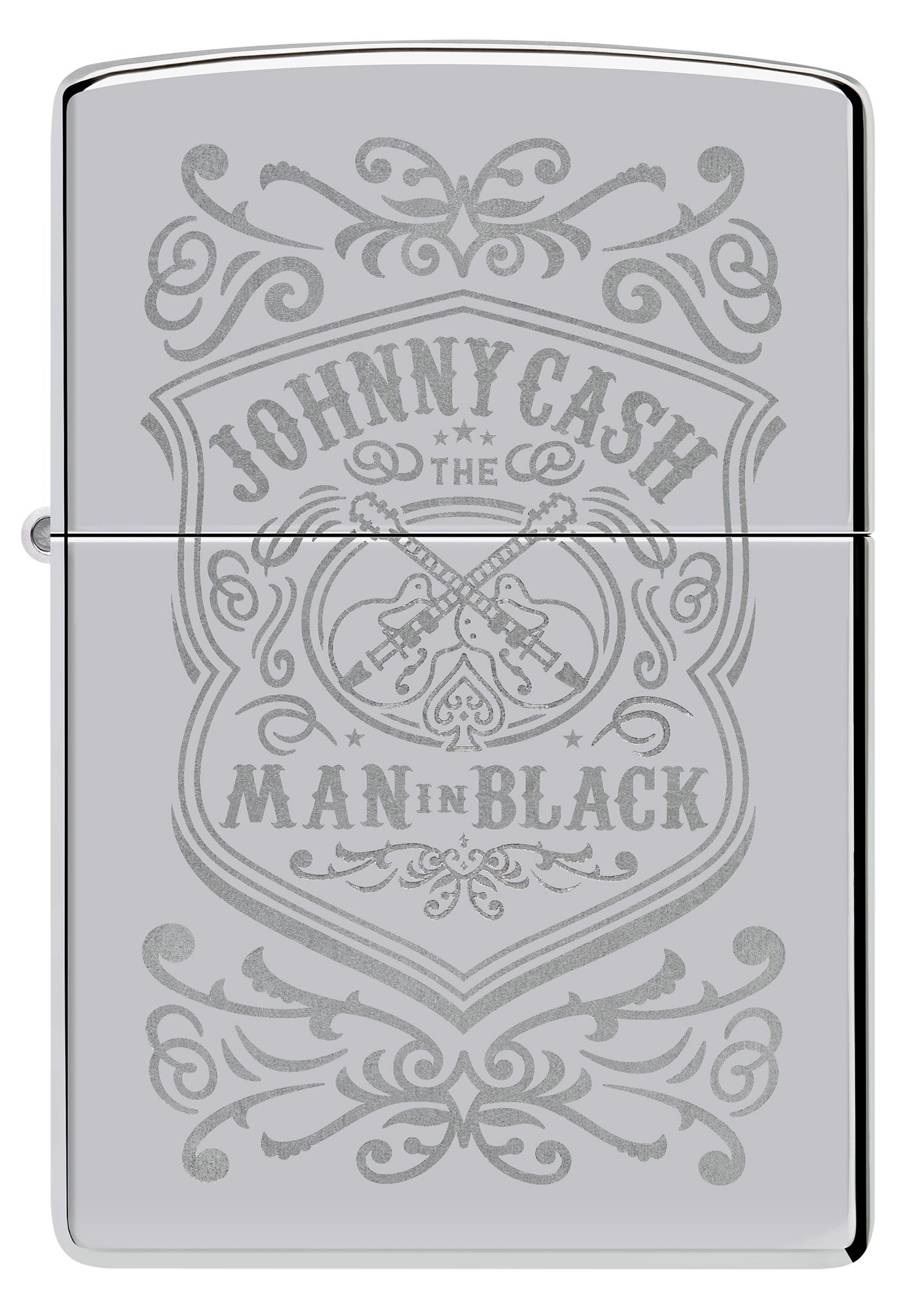 Johnny Cash Man in Black Crest Design