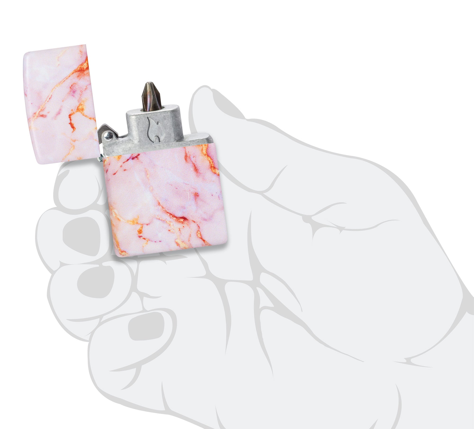 Bit Safe Screwdriver with Marble Design