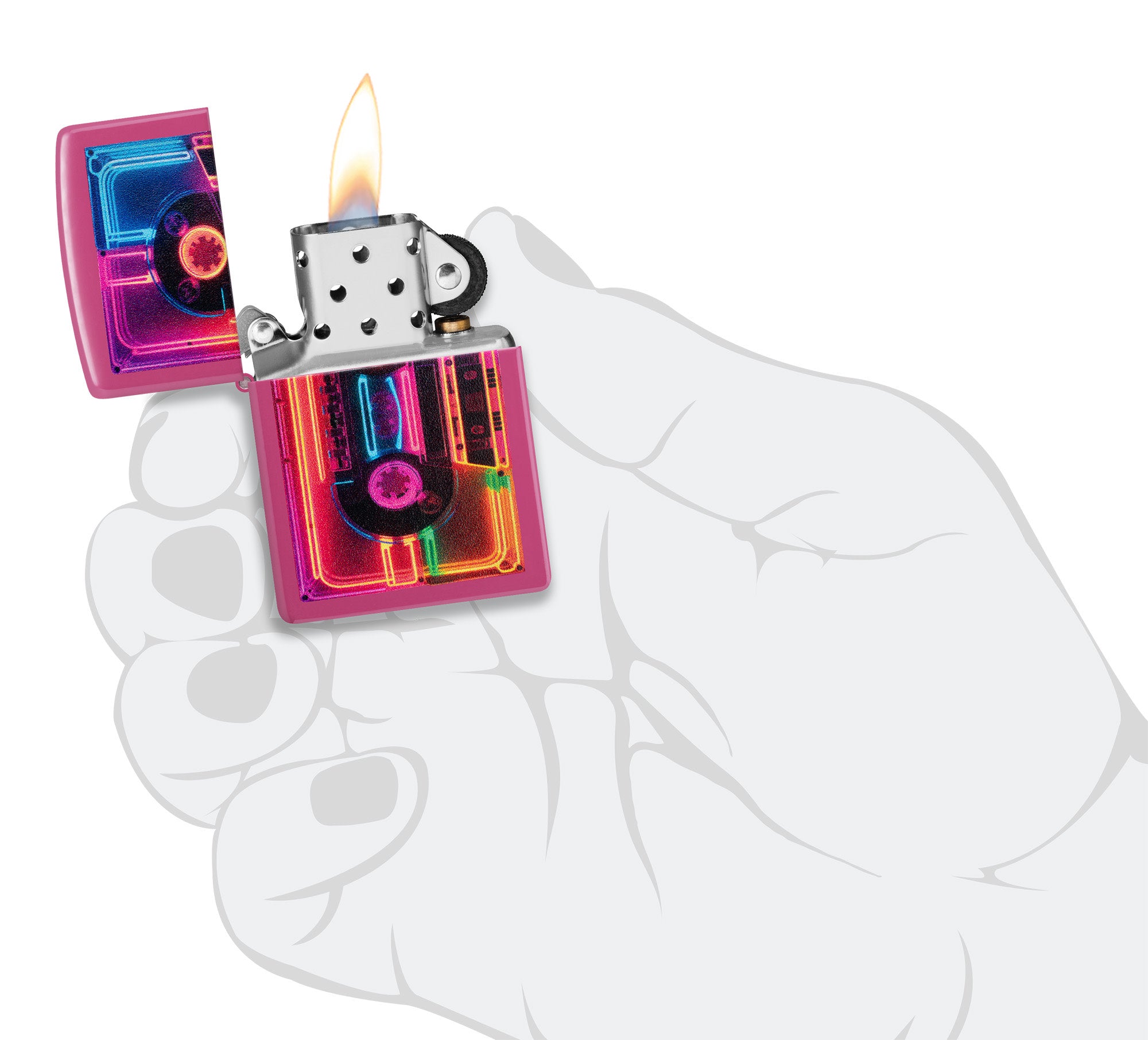 Neon Cassette Design