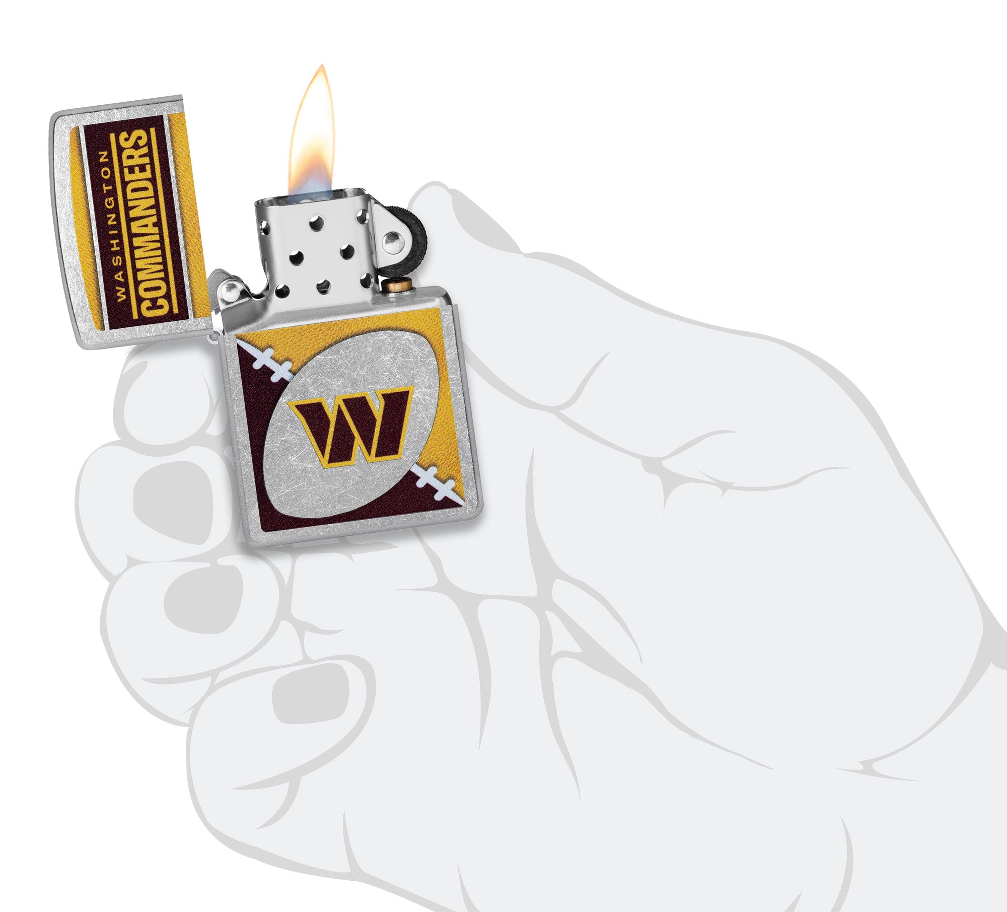 NFL Washington Commanders Chrome Logo Design