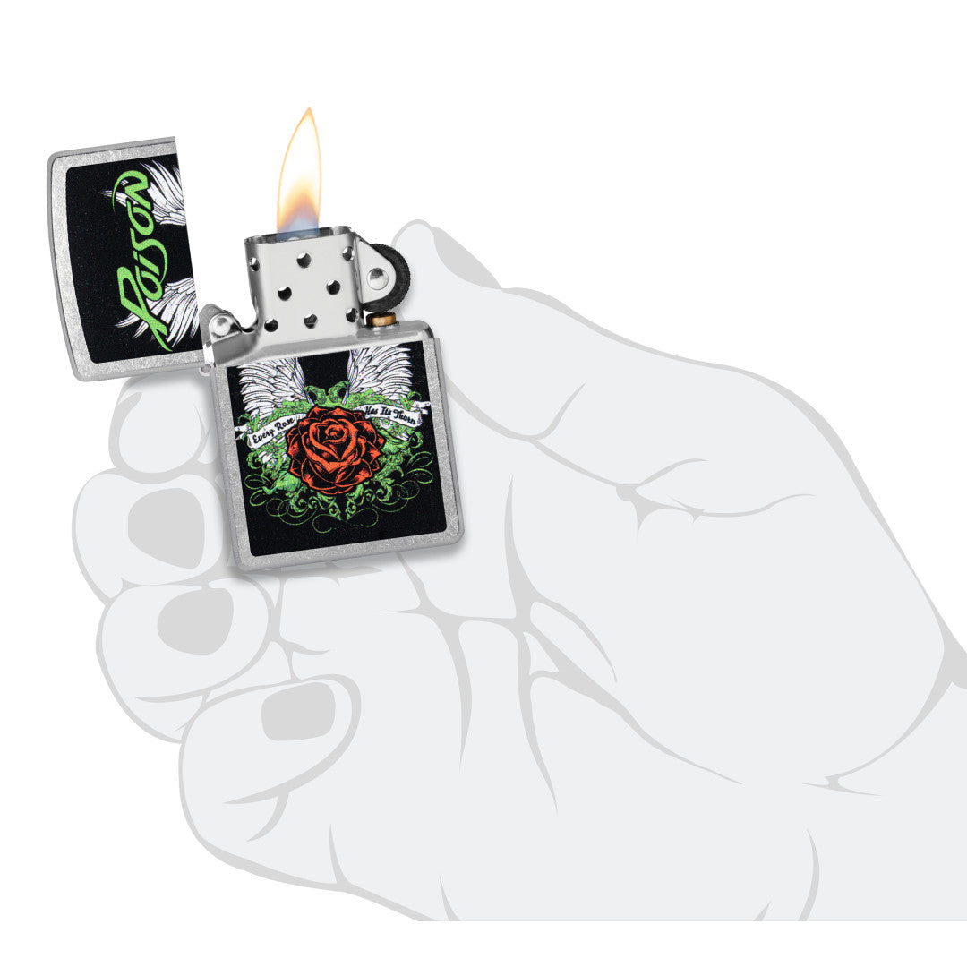 Poison Winged Rose Design