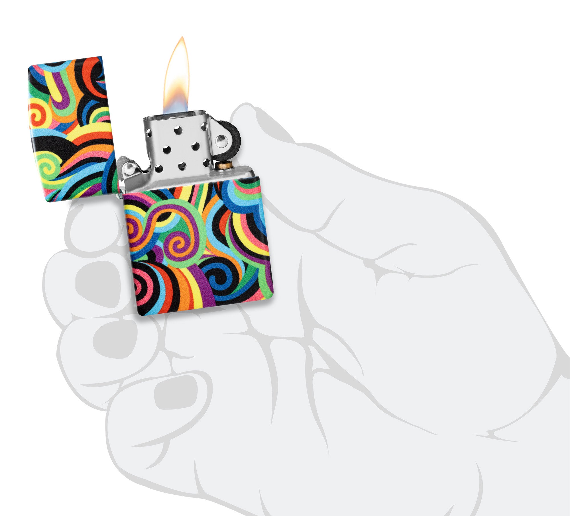 Rietveld Glowing Swirls Design