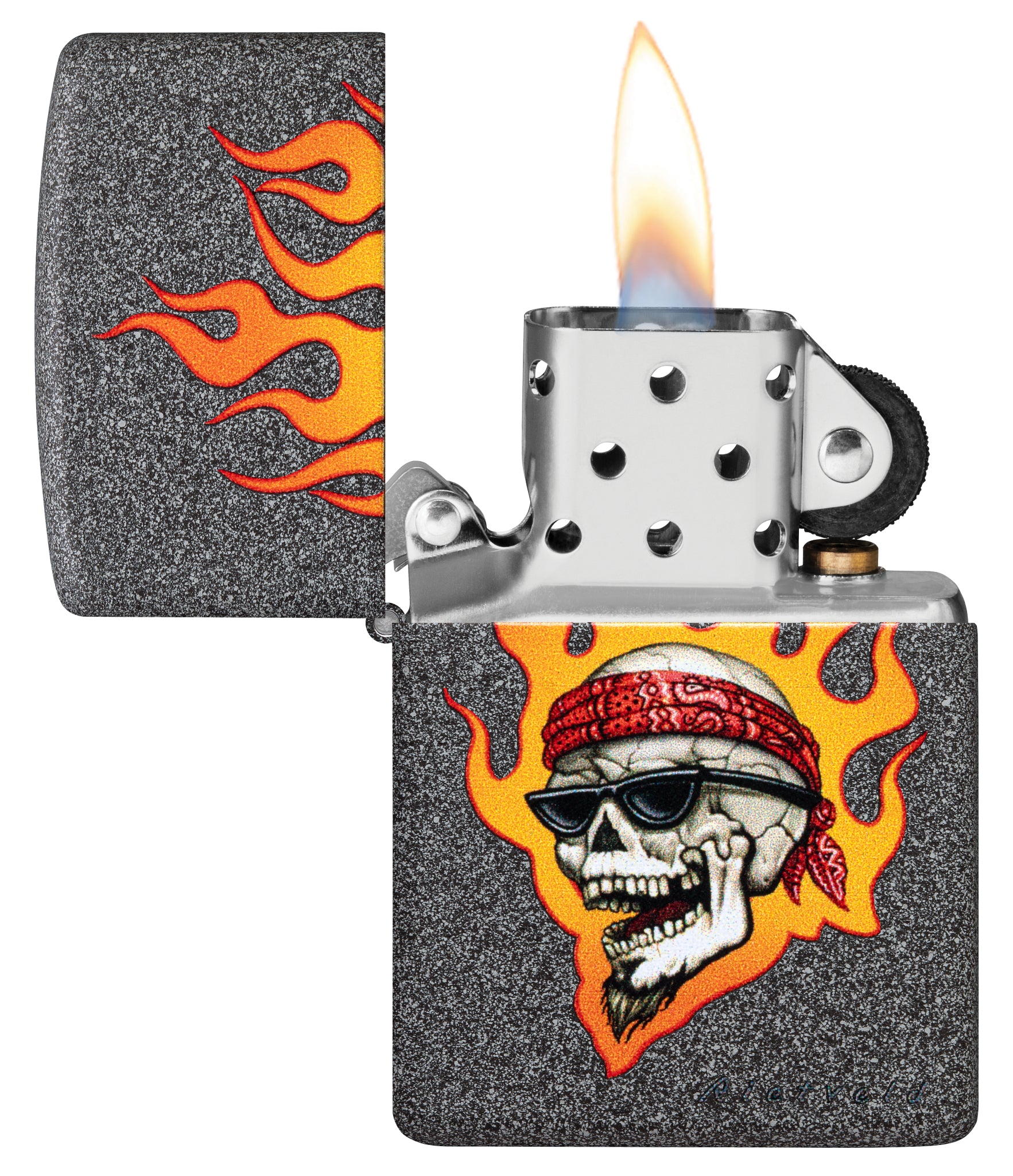 Rietveld® Flaming Skull Design