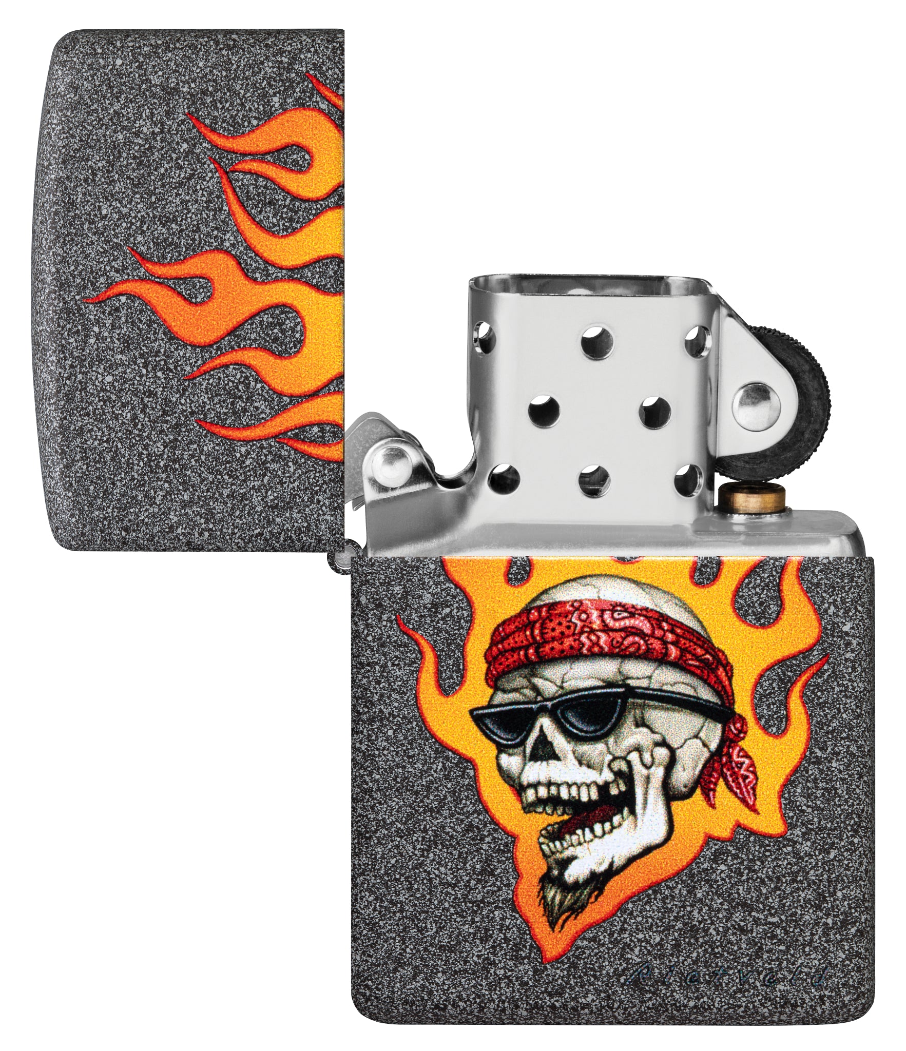 Rietveld® Flaming Skull Design