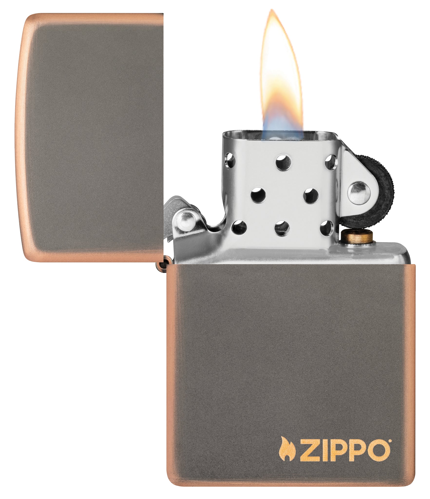Rustic Bronze Zippo Logo