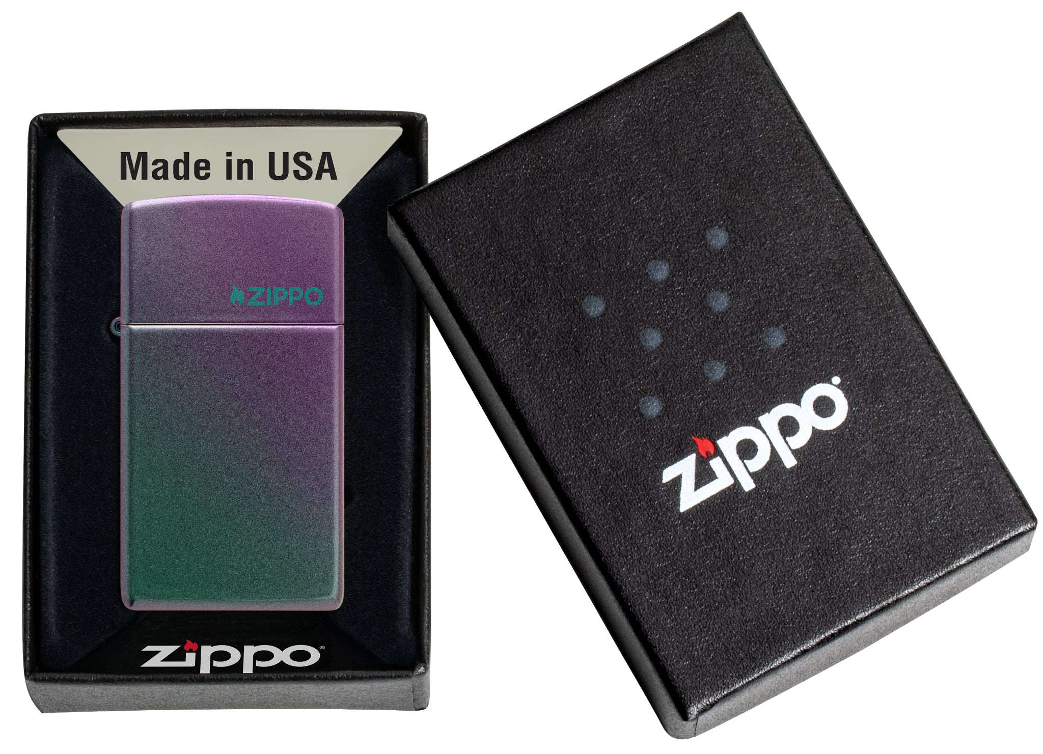 Slim® Iridescent Zippo Logo