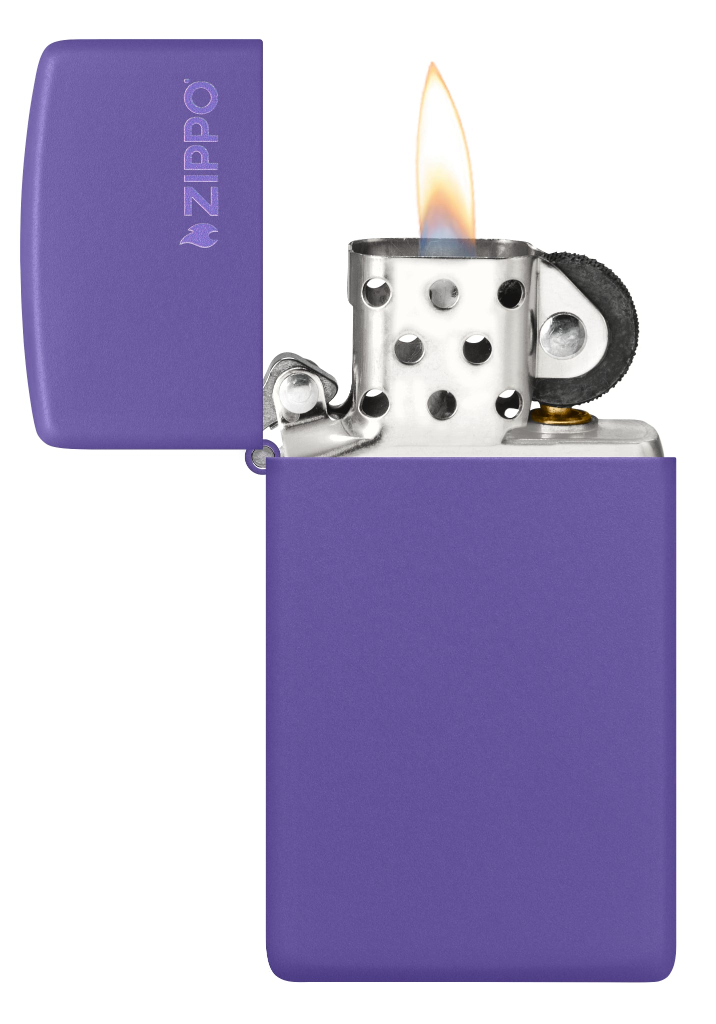 Slim® Purple Matte Zippo Logo