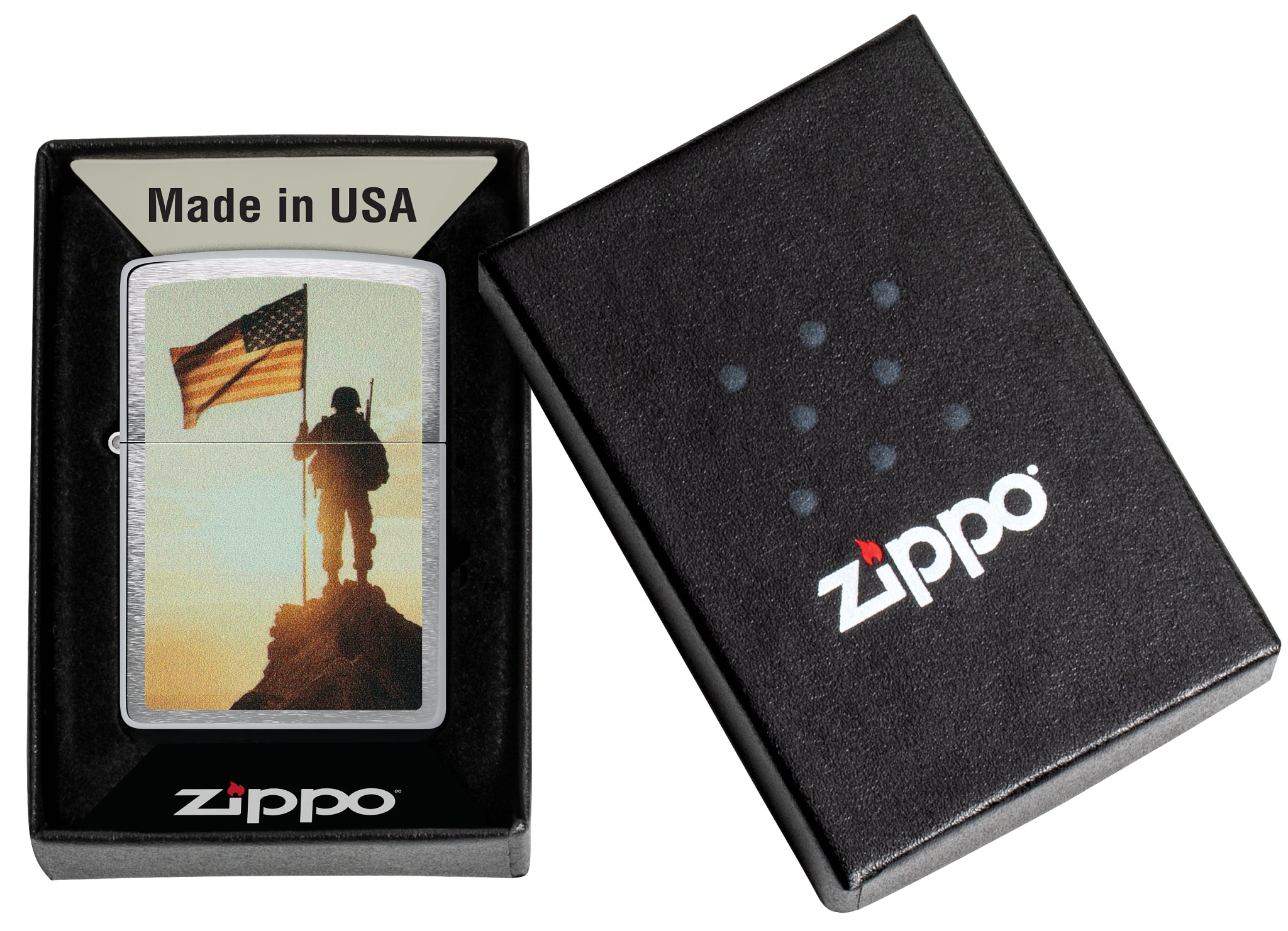 Soldier and Flag Design