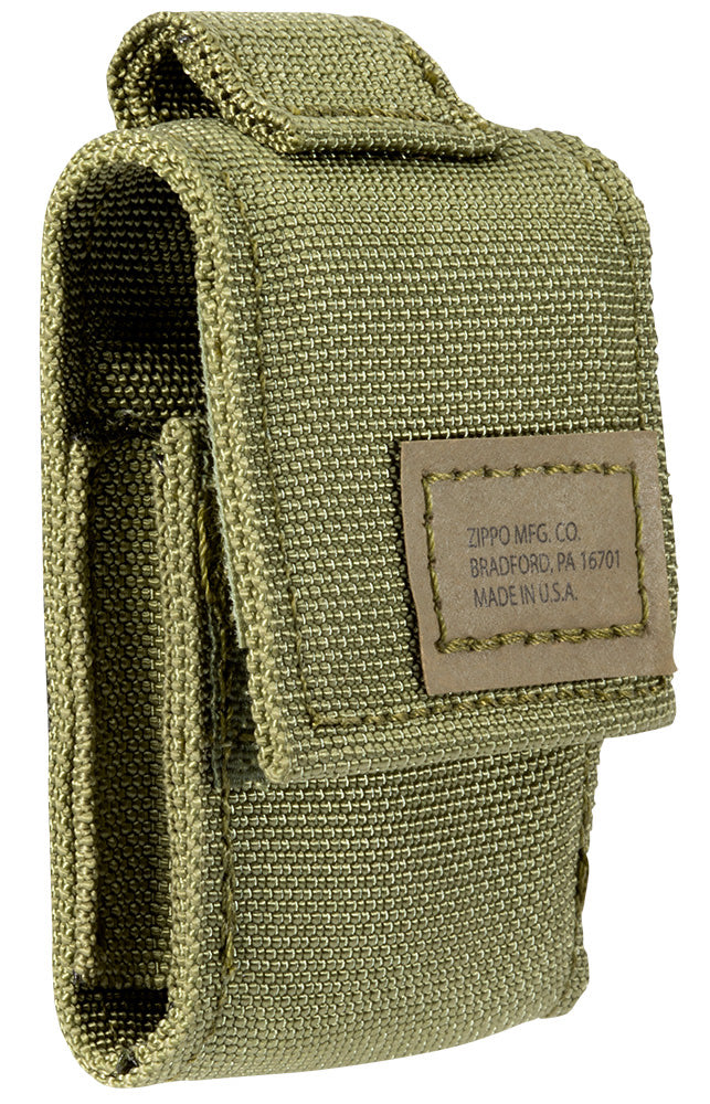 Tactical Pouch and Black Crackle® Windproof Lighter Gift Set