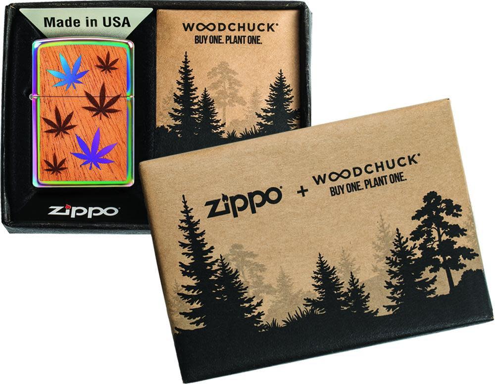 WOODCHUCK USA Multi Color Leaves Emblem