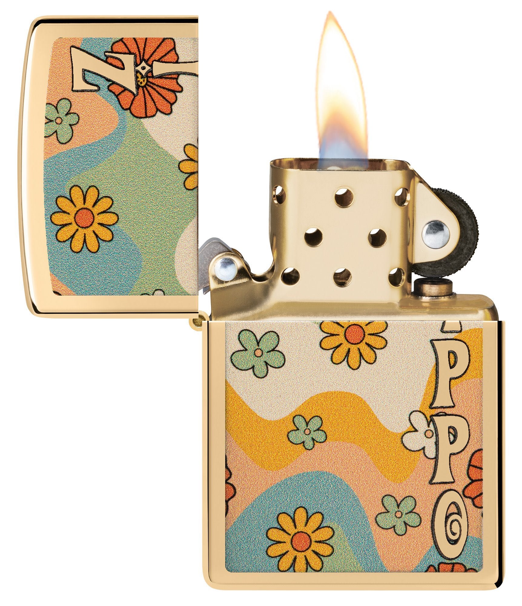 Zippo Flower Power Design