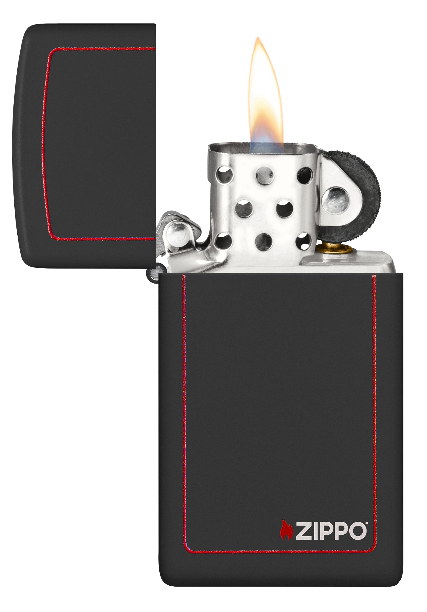 Slim® Black Matte with Red Border