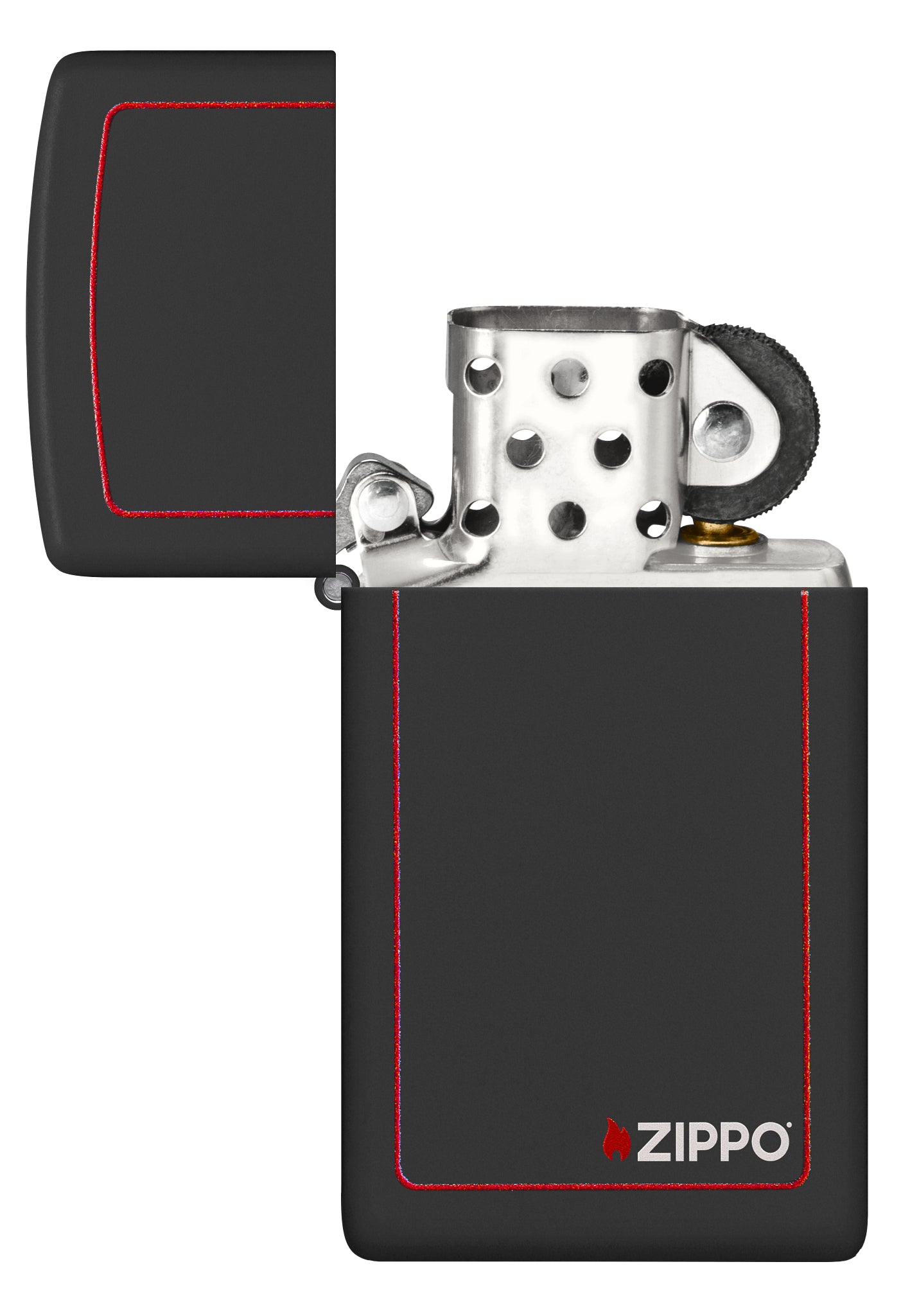 Slim® Black Matte with Red Border