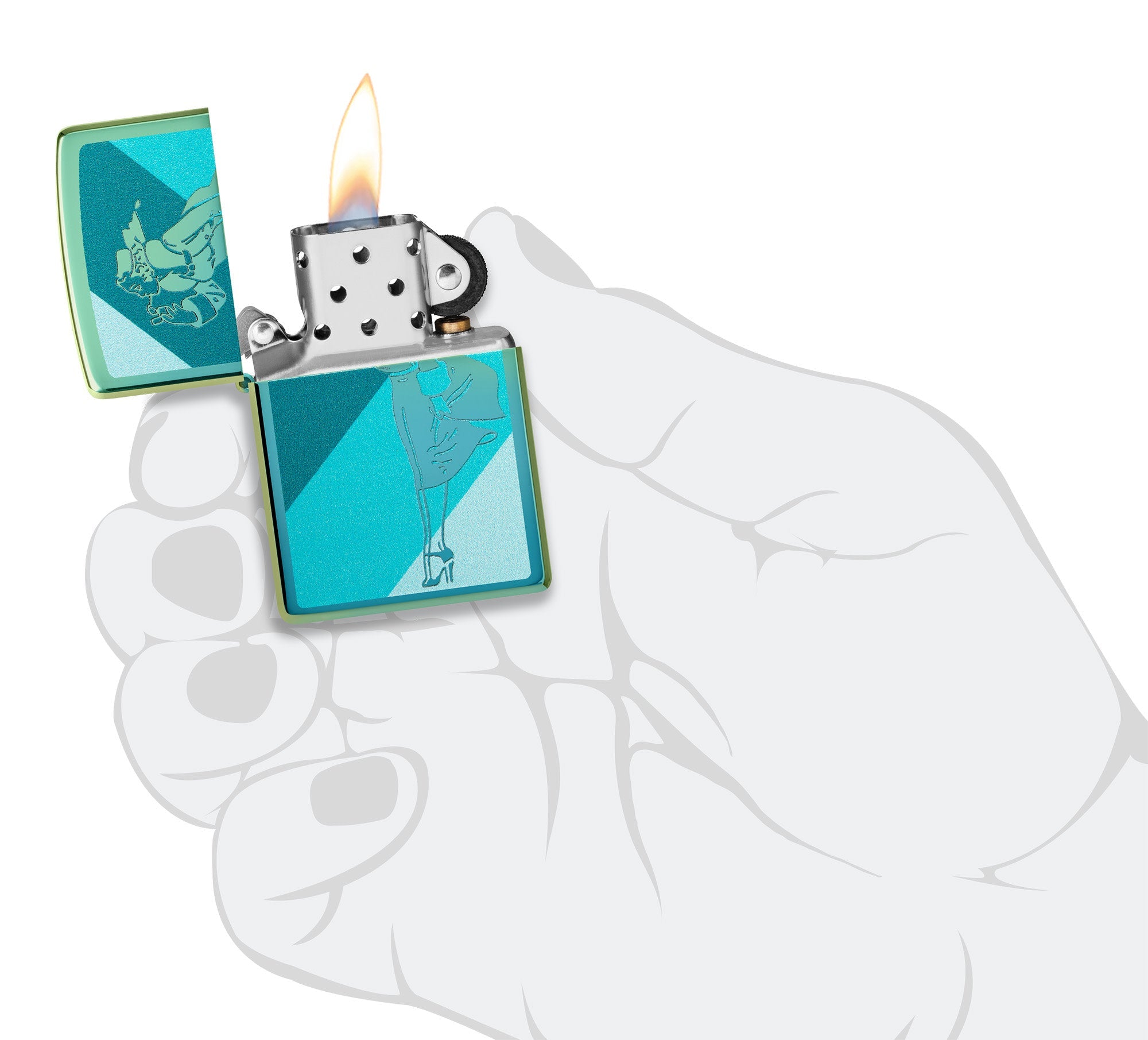 Teal Windy Design